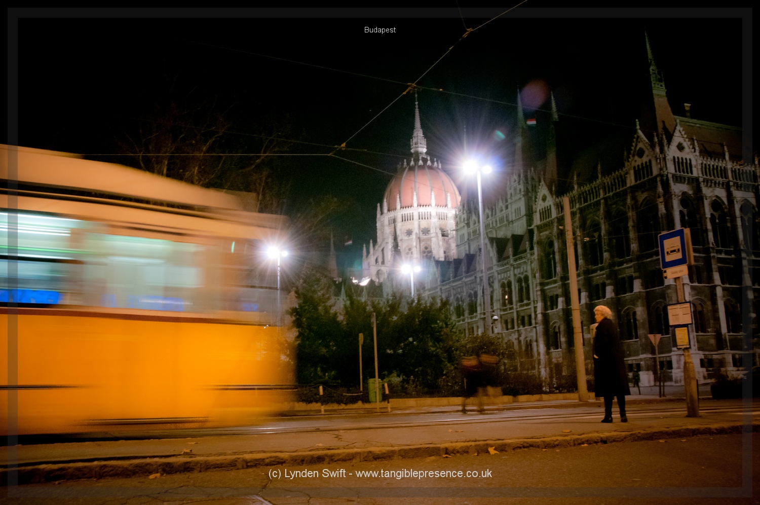  Night tram, Budapest, Hungary | Tangible Presence | Photography by Lynden Swift 