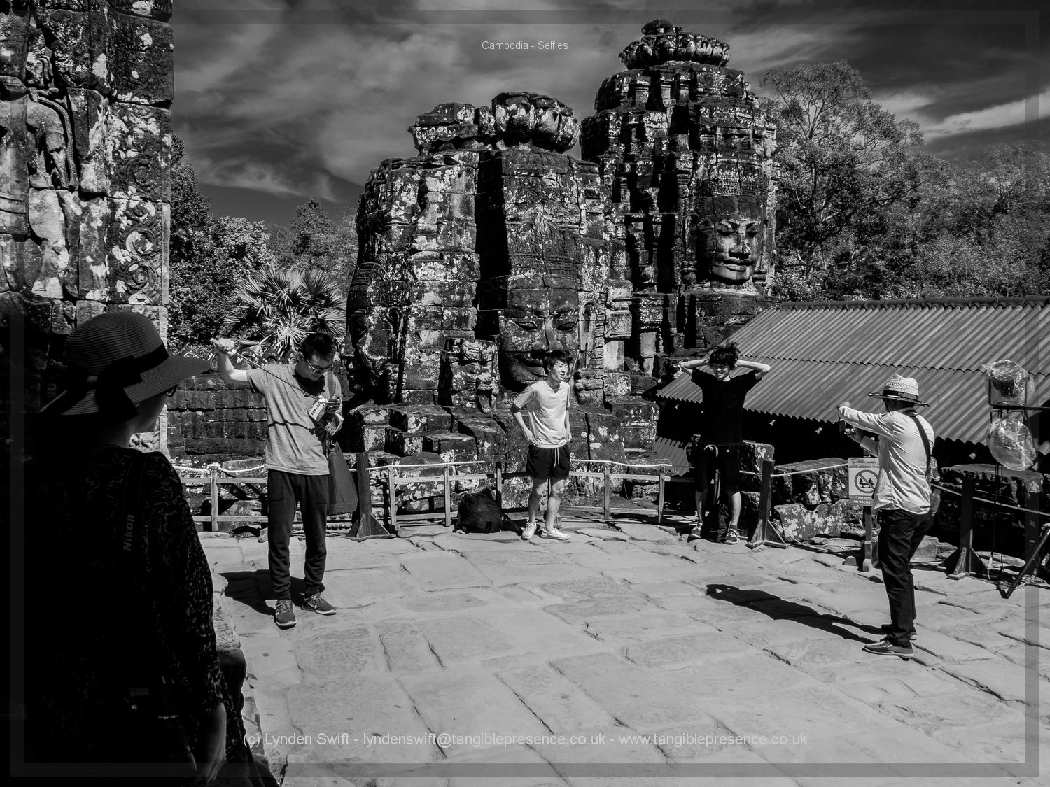  It's like a film set.  