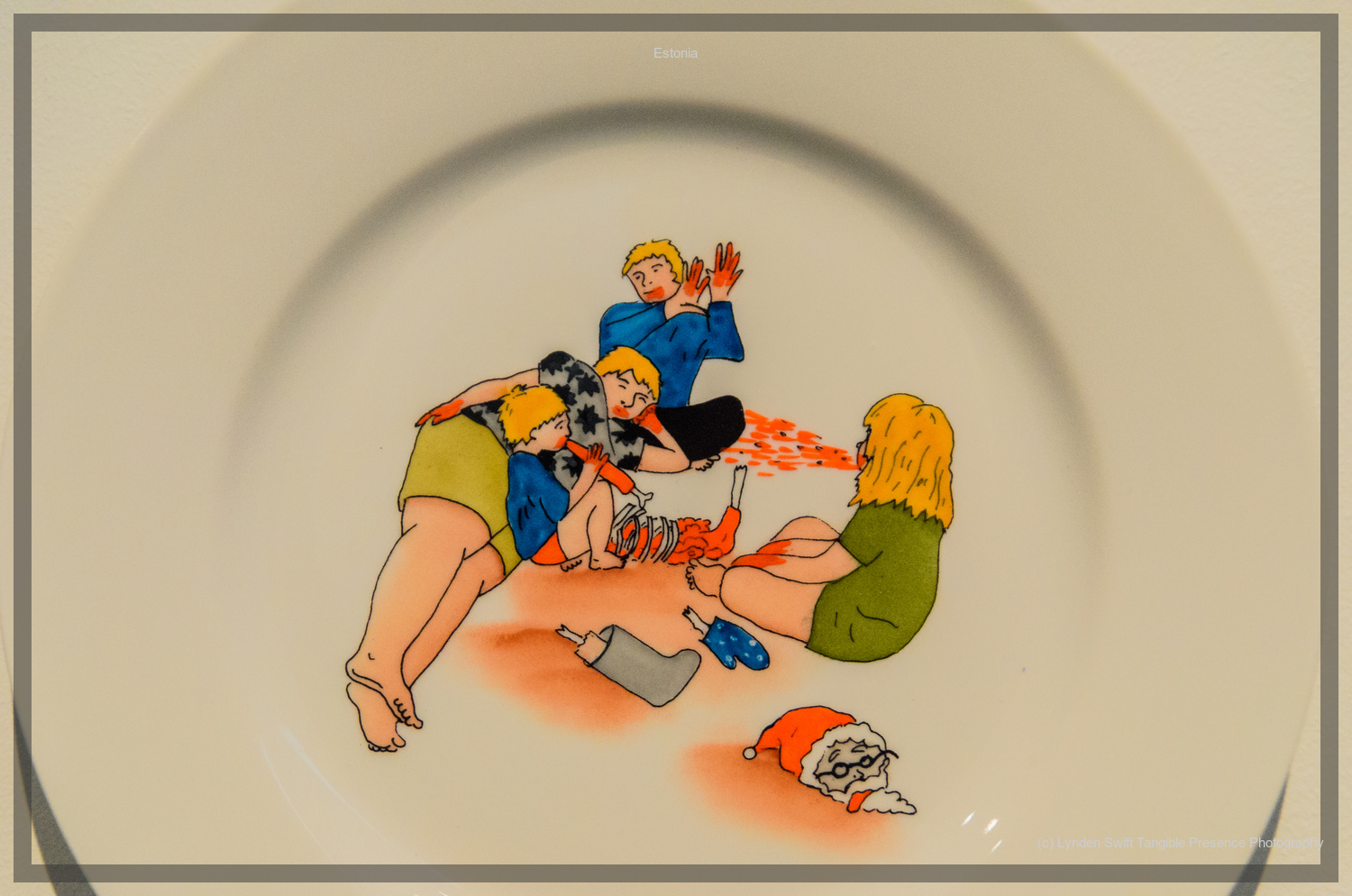  Eating Father Christmas. Estonia. Tallinn. Lynden Swift Tangible Presence Photography. 