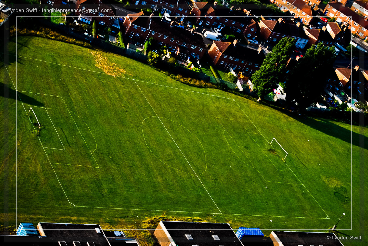  Knowle West, Bristol. Badly Drawn Football Field | Tangible Presence | Photography by Lynden Swift 