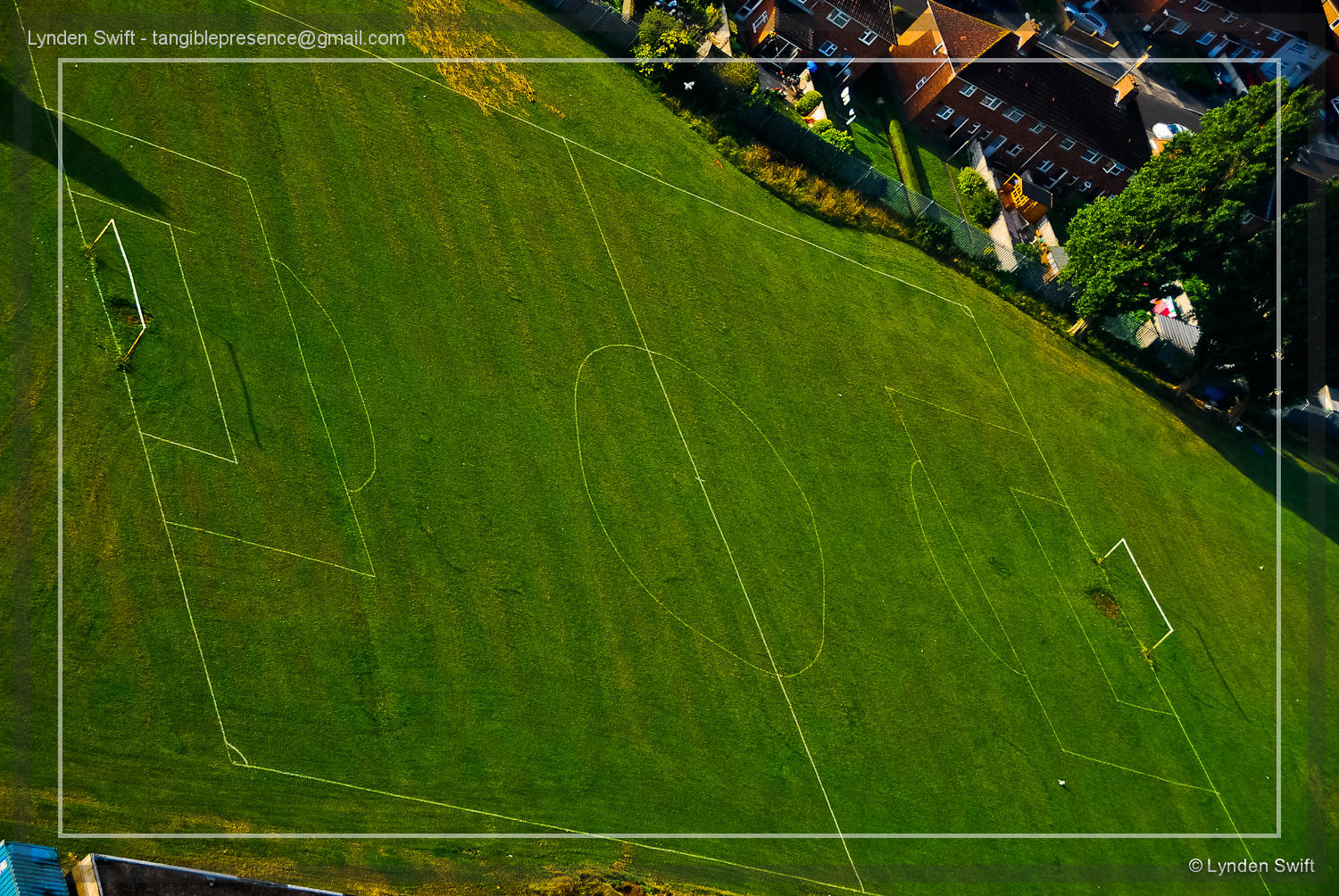  Knowle West, Bristol. Badly Drawn Football Field | Tangible Presence | Photography by Lynden Swift 