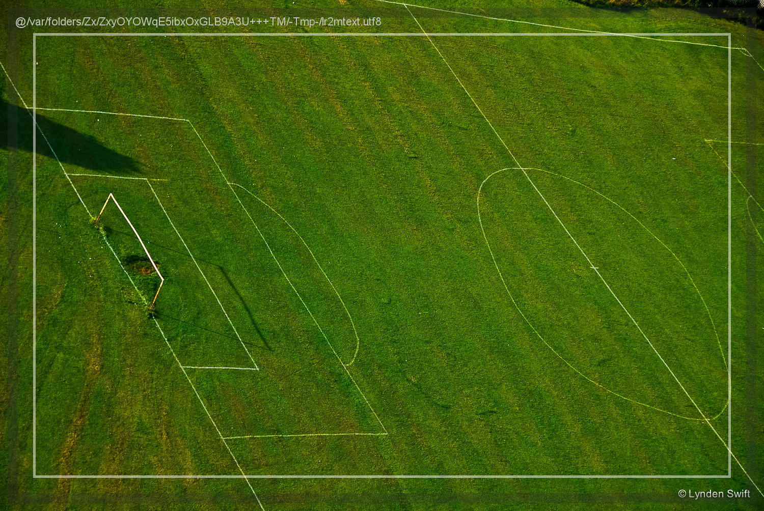  Knowle West, Bristol. Badly Drawn Football Field | Tangible Presence | Photography by Lynden Swift 
