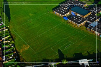  Knowle West, Bristol. Badly Drawn Football Field | Tangible Presence | Photography by Lynden Swift 