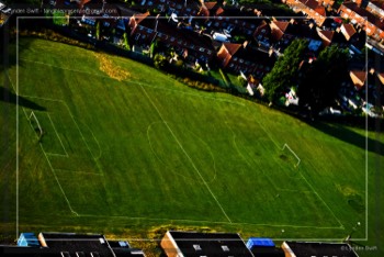  Knowle West, Bristol. Badly Drawn Football Field | Tangible Presence | Photography by Lynden Swift 