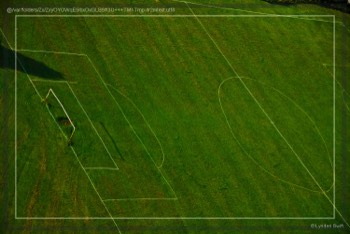  Knowle West, Bristol. Badly Drawn Football Field | Tangible Presence | Photography by Lynden Swift 