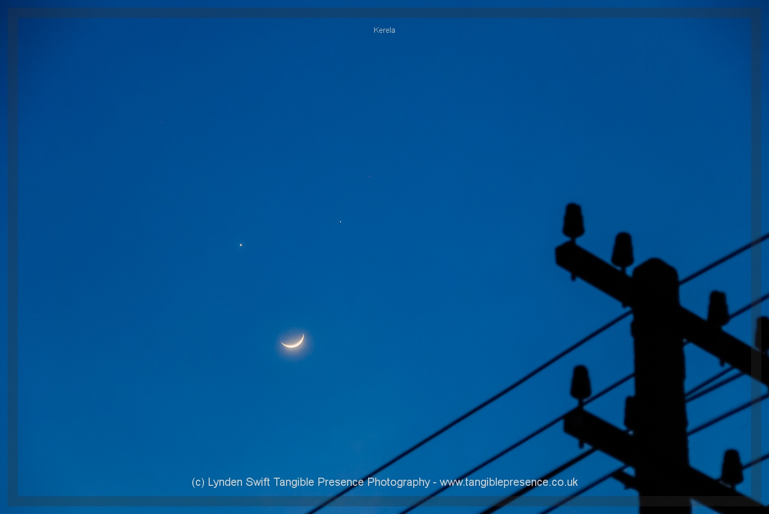  Conjuncrtion of the moon, venus and jupiter forming a smiley face in the evening and night sky. No one else seemed to notice.  