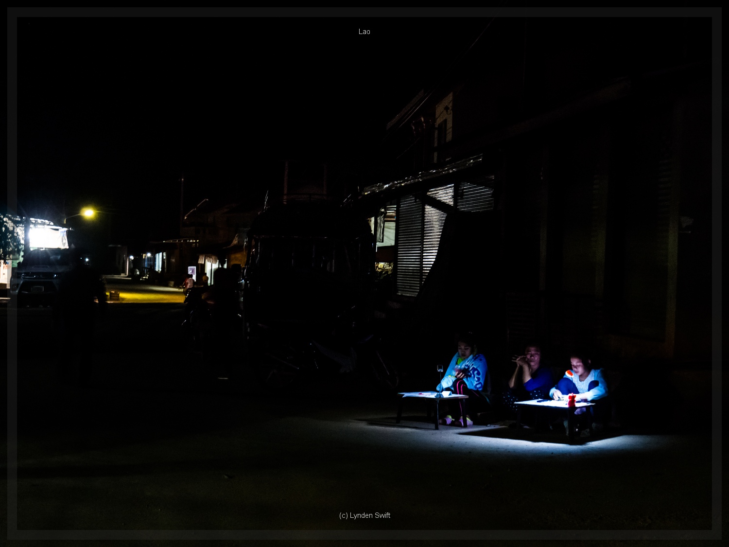  Lottery Sellers, Nong Khiaw, Lao. Lynden Swift. Tangible Presence Photography. 
