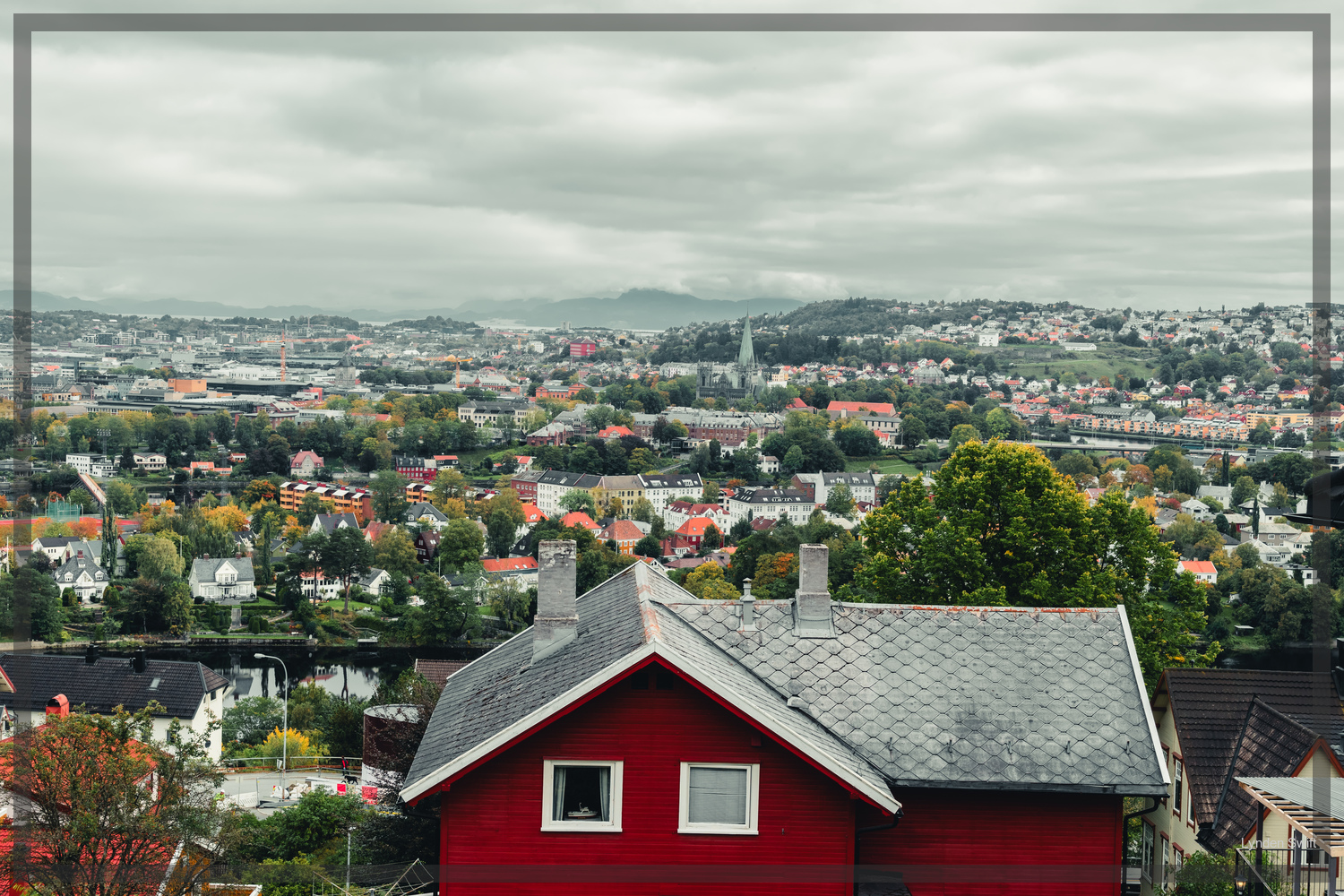  Trondheim building and town.  