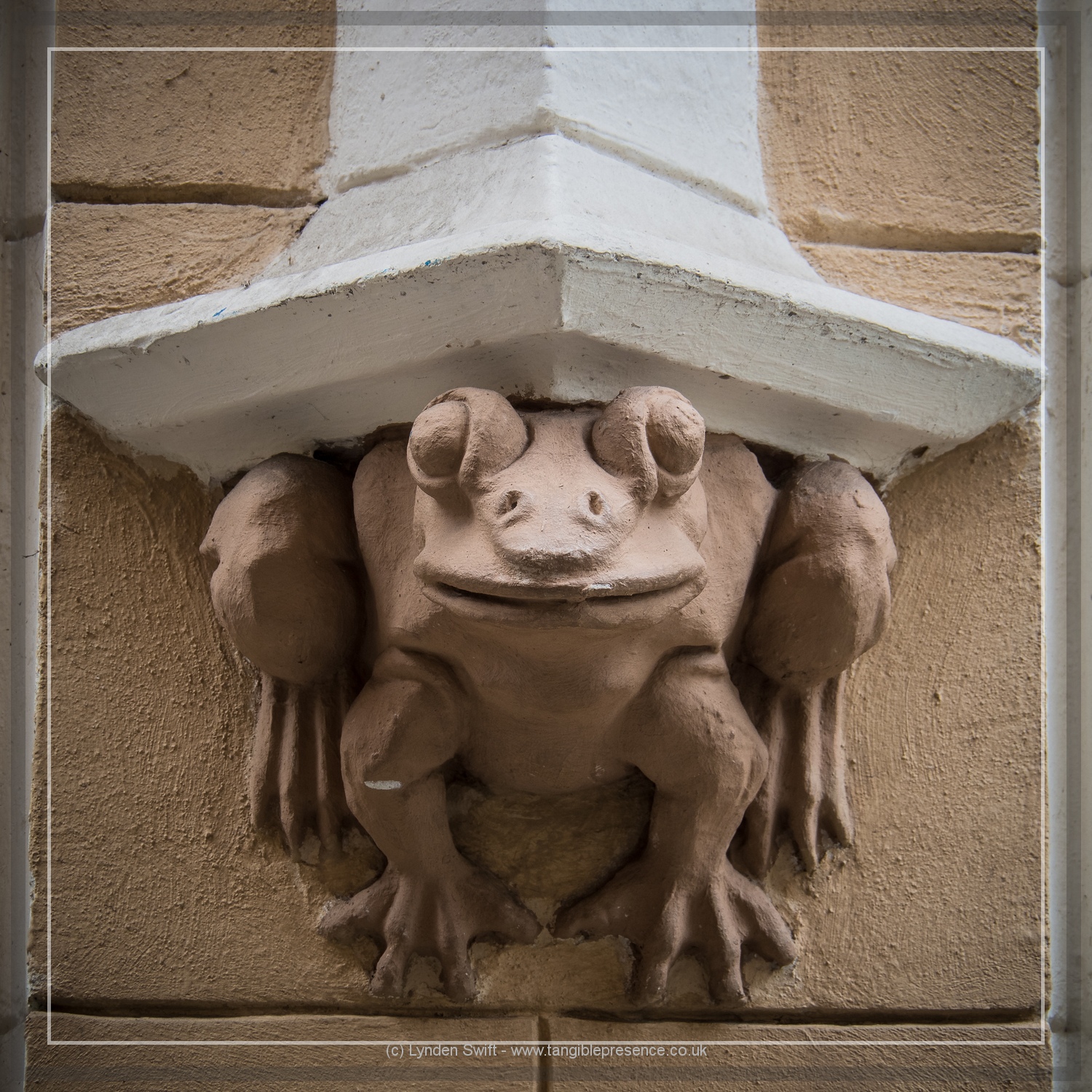  Carving on a building | Lynden Swift Tangible Presence Photography. 